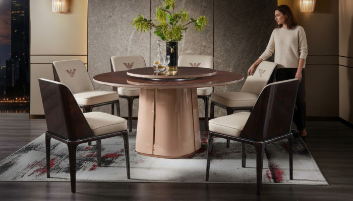 Table à manger mobilier fauteuil chaise ensemble de 5 pièces. Groupe design salle à manger