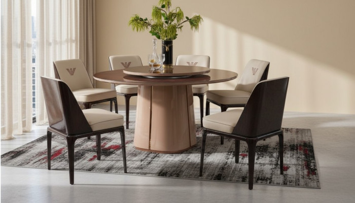 Table à manger mobilier fauteuil chaise ensemble de 5 pièces. Groupe design salle à manger