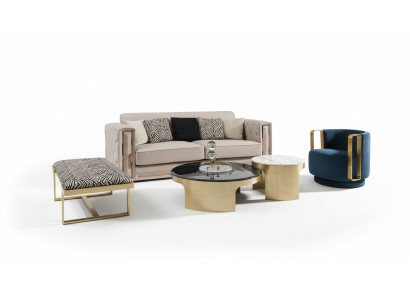Tabouret Zèbre Salon en acier inoxydable nouveau Mobilier de design moderne de luxe