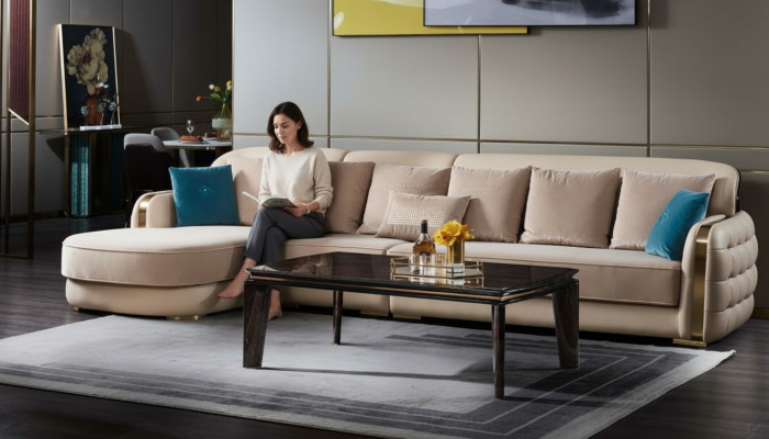 Table basse Salon Bois Design moderne Mobilier de luxe Table Tables