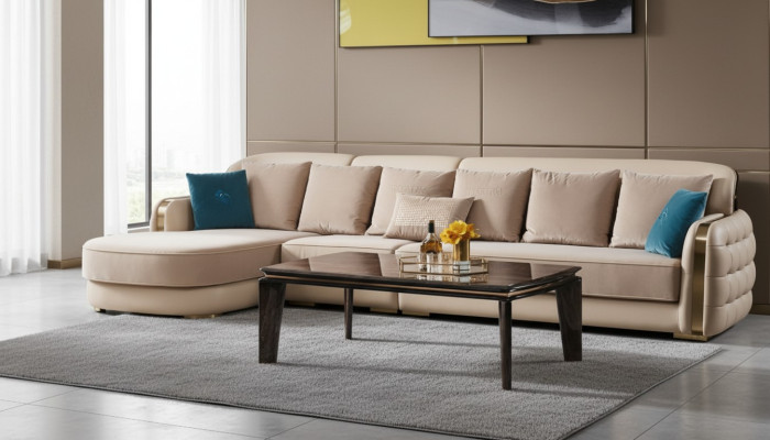 Table basse Salon Bois Design moderne Mobilier de luxe Table Tables