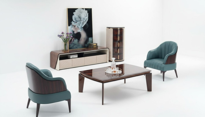 Base de table basse, commode, canapés de luxe en bois design pour le salon, canapés.