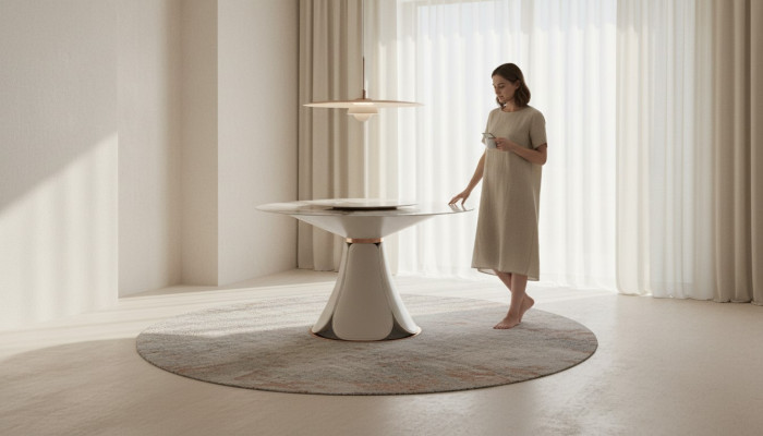 Table à manger Cuir Tables en pierre Bois Luxe Design moderne Mobilier Table