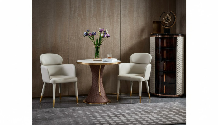 Table basse en marbre blanc nouvelle Table d'appoint Design moderne Mobilier de luxe.