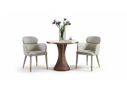 Table basse en marbre blanc nouvelle Table d'appoint Design moderne Mobilier de luxe.