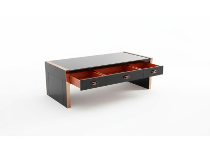 Bureau en bois marron Table Salle d'étude Tables Bureau Design moderne Mobilier de luxe