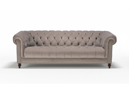 Braun canapé trois places en tissu, design salon, canapé rembourré, canapé xxl grand neuf.