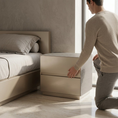 Table de chevet Mobilier design moderne en bois de luxe Consoles Tables d'appoint Chambre