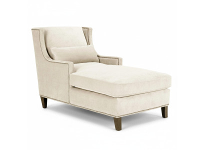 Chaise longue Chaises longues Meubles Ottoman Salon Design Canapé Beige Tissu Longueuil