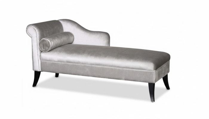 Chaise longue Meubles créatifs Salon Design moderne Canapé Tissu Argent