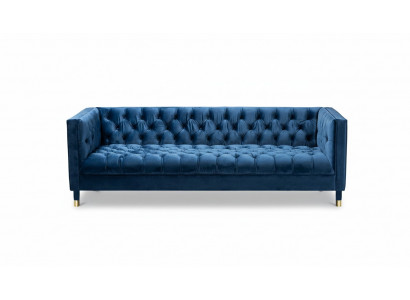 Bleu e Chesterfield Tissu Design Moderne Créatif Nouveau Canapé de Salon en Tissu