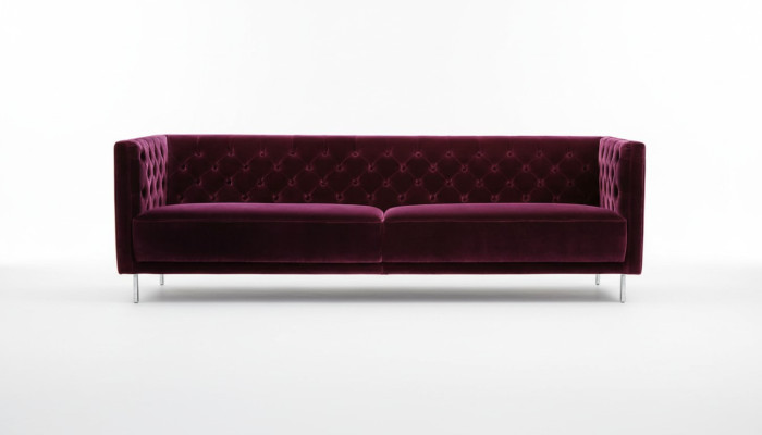 Salon violet Chesterfield Moderne Design Canapé Meubles Style Italien Furniture.