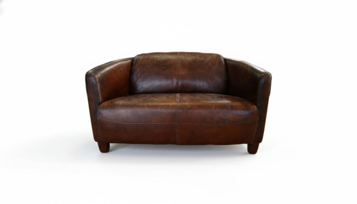 Sofa en cuir brun neuf meubles créatifs salon design moderne canapés sofas