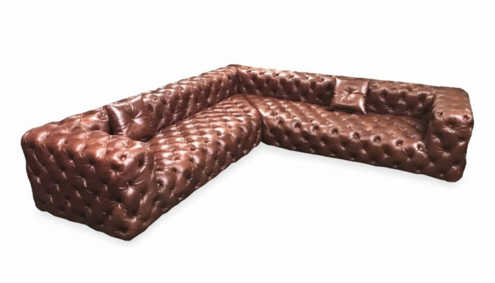 Canapé d'angle, canapé, canapé, espace de vie, ensemble d'angle, canapés, canapés, Chesterfield, meubles