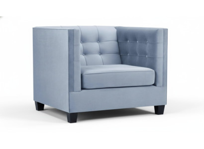 Bleu Chesterfield Fauteuil de salon Tissu créatif en tissu moderne