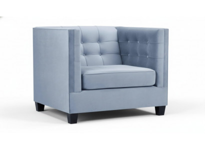 Bleu Chesterfield Fauteuil de salon Tissu créatif en tissu moderne