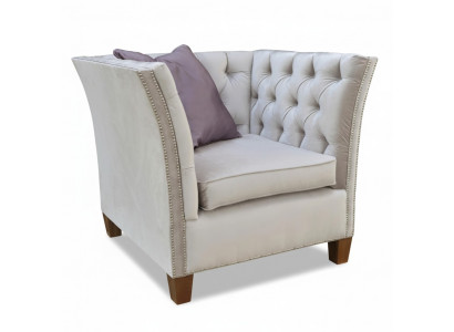 Fauteuil en tissu gris clair Creative Furniture nouveauté Salon Moderne
