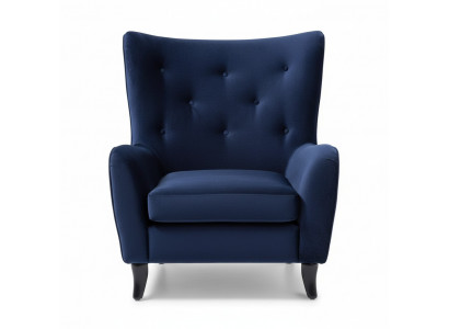 Fauteuil en tissu Chesterfield en velours Mobilier Salon Canapés Modernes Bleus