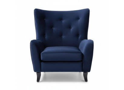 Fauteuil en tissu Chesterfield en velours Mobilier Salon Canapés Modernes Bleus