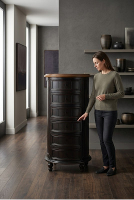 Conception Commode Armoire Luxe Bois Commodes Rondes Armoires Étagère