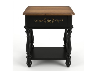 Conception Table de nuit Console de luxe Tables de chevet Beistell Consoles en cuir Bois nouveau