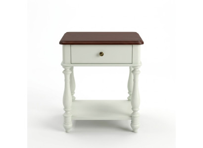 Tables de chevet classiques en bois véritable Mobilier de chambre à coucher de style campagnard Tables d'appoint