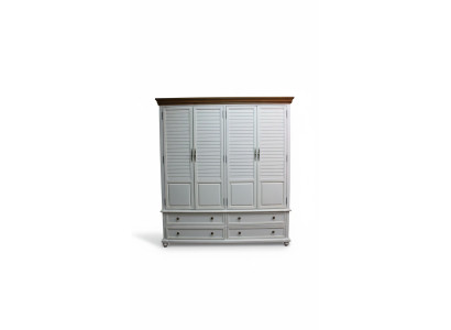 Armoire de luxe Armoire en bois Armoire à vêtements Meuble de chambre en bois massif