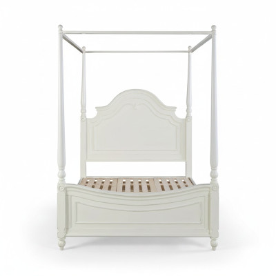 Lit à baldaquin en bois massif design lits luxe meubles de chambre classique neuf.