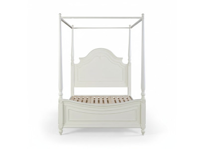 Lit à baldaquin en bois massif design lits luxe meubles de chambre classique neuf.