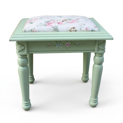Tabouret en tissu Tabouret Canapé Pouf Rembourrage Tabouret d'appoint Mobilier Tabouret Bois Siège neuf