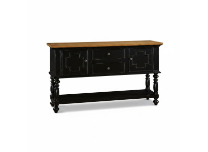 Commode Buffet Console Bois Armoire Portemanteau Buffet Mobilier de Design Noir