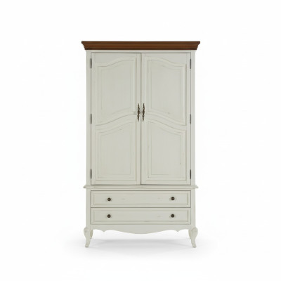 Style campagnard Armoire Mobilier Armoires Chambre Armoire Blanche Nouvelle