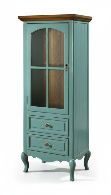 Vitrine Buffet Armoire en verre Commode Armoires hautes Meubles en bois massif Commodes