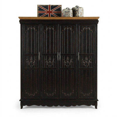 Armoire Style Ancien Armoires Noir Mobilier de Campagne Chambre Armoire