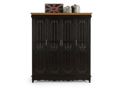 Armoire Style Ancien Armoires Noir Mobilier de Campagne Chambre Armoire