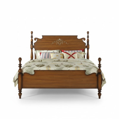 Conception Chambre à coucher 3 pièces Lit 2x Table de chevet Lits de luxe américains Ensemble de meubles