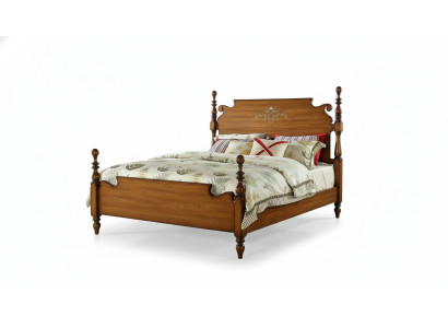 Lit double de créateur Lits Lits en bois Américain Hôtel de luxe Chambre à coucher nouveau
