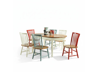Vitrine Table à manger 6x Ensemble de salle à manger Chaise Suite Groupe de tables 8pcs. Ensemble de buffets