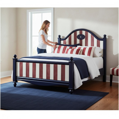 Lit de designer Lits de mariage Lit double Lit rembourré Chambre à coucher Lit en bois neuf