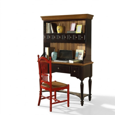 Mobilier de bureau Bureau Mobilier informatique en bois Bureau Bois Tables Chaise 2pcs.