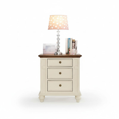 Chambre Classique Tables de chevet en vrai bois Meubles de maison de campagne Tables d'appoint