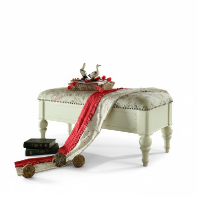 Siège Tissu Rembourrage Tabouret Rembourrage Siège Tabouret Banc Tissu Bois Style Designer nouveau