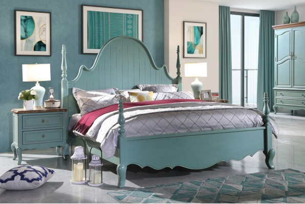 Lits doubles américains de luxe pour chambre à coucher, lits doubles de designer 180x200 neufs