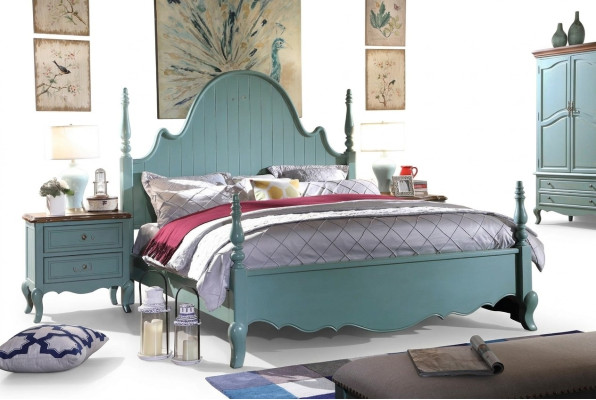 Lits doubles américains de luxe pour chambre à coucher, lits doubles de designer 180x200 neufs