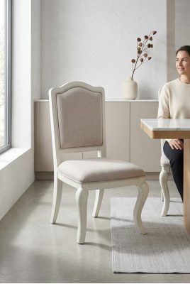 Chaise rembourrée de maison de campagne Salle à manger Chaise de bureau en bois véritable Chaise de designer Chaises neuves