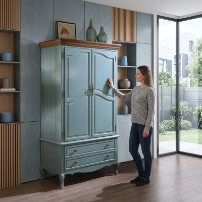 Salon Armoire Armoire Armoires Style Mobilier Chambre Maison de Campagne Nouveau