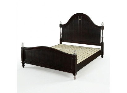 Lit de designer Maison de campagne Bois Hôtel Lits en métal Chambre double Mobilier en bois