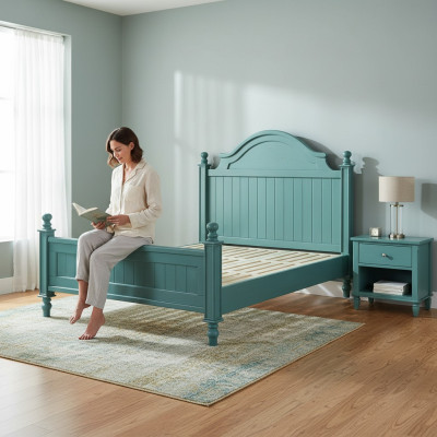 Lit vert Lit rembourré pratique Lit de luxe Lit double de luxe Design de lit Lits