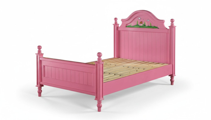 Conception de literie de luxe hotel double en bois pour chambre à coucher 120x200cm nouveau