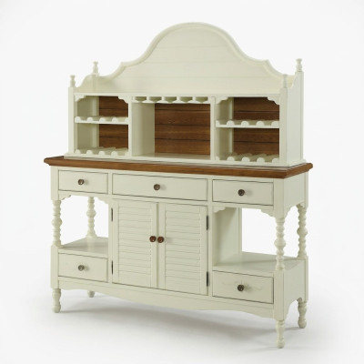 Classique Buffet en bois Style maison de campagne Armoire commode Buffets Armoires